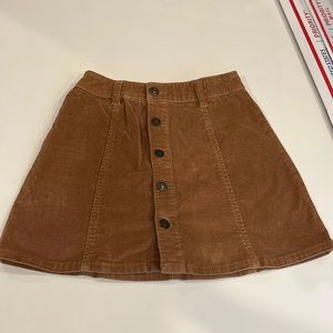 cute light brown corduroy jean skirt women’s